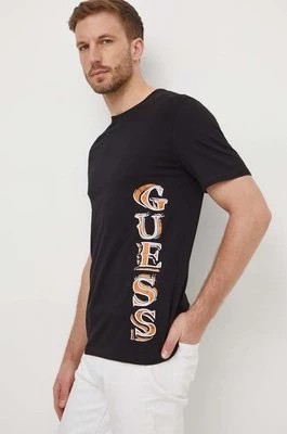 Zdjęcie produktu Guess t-shirt męski kolor czarny z nadrukiem M4RI30 J1314