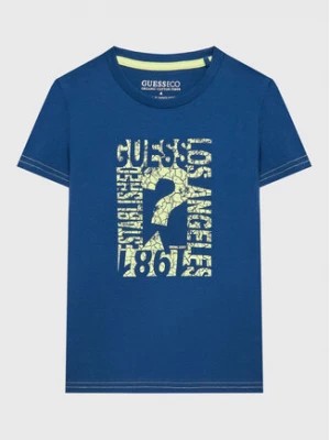Zdjęcie produktu Guess T-Shirt N3GI00 K8HM0 Niebieski Regular Fit