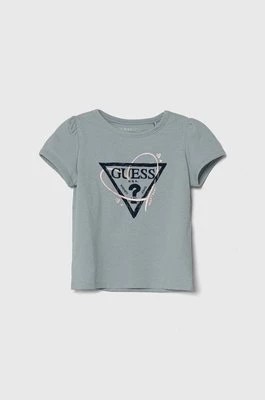 Zdjęcie produktu Guess t-shirt niemowlęcy kolor niebieski