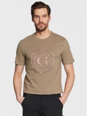 Zdjęcie produktu Guess T-Shirt Round Logo M3GI11 J1314 Zielony Slim Fit