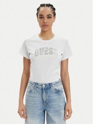 Zdjęcie produktu Guess T-Shirt Ss Rn Sequins Logo T W4GI31 I3Z14 Biały Regular Fit