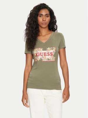 Zdjęcie produktu Guess T-Shirt W4GI23 J1314 Zielony Slim Fit