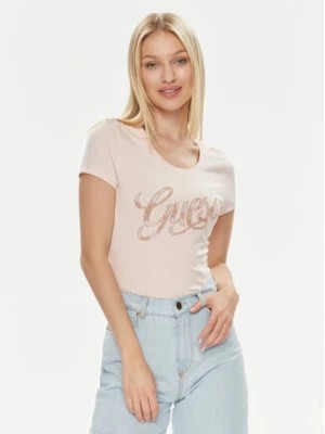 Zdjęcie produktu Guess T-Shirt W4GI30 J1314 Różowy Slim Fit