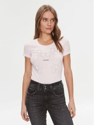 Zdjęcie produktu Guess T-Shirt W4RI35 J1314 Różowy Slim Fit