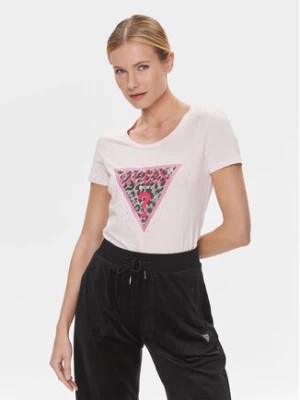Zdjęcie produktu Guess T-Shirt W4RI44 J1314 Różowy Slim Fit