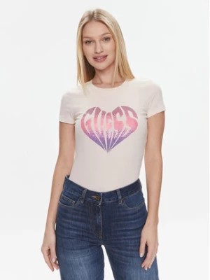 Zdjęcie produktu Guess T-Shirt W4RI53 J1314 Różowy Slim Fit