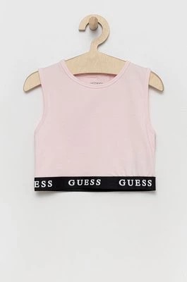 Zdjęcie produktu Guess top dziecięcy kolor różowy