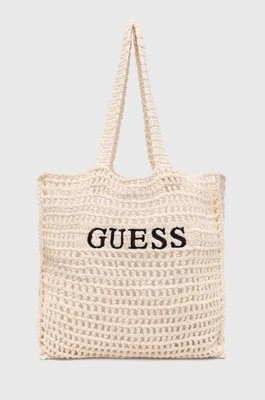 Zdjęcie produktu Guess torba plażowa kolor beżowy E4GZ09 WG4X0