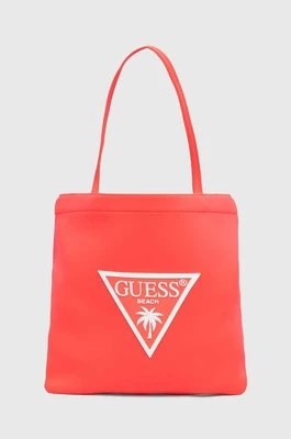 Zdjęcie produktu Guess torba plażowa kolor różowy