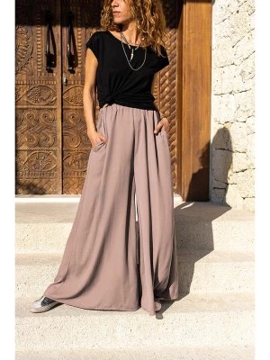 Zdjęcie produktu Gunes Kizi Spodnie w kolorze jasnobrązowym rozmiar: 40