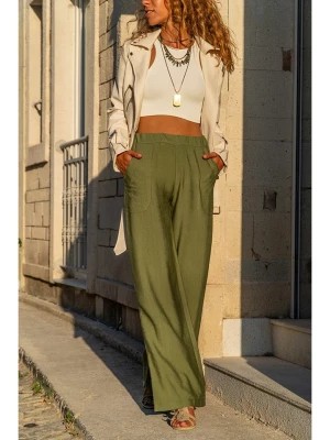 Zdjęcie produktu Gunes Kizi Spodnie w kolorze khaki rozmiar: 36