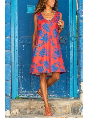 Zdjęcie produktu Gunes Kizi Sukienka w kolorze czerwono-niebieskim rozmiar: 36