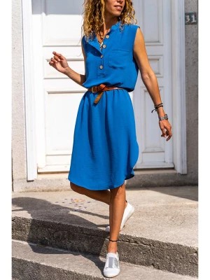 Zdjęcie produktu Gunes Kizi Sukienka w kolorze niebieskim rozmiar: 38
