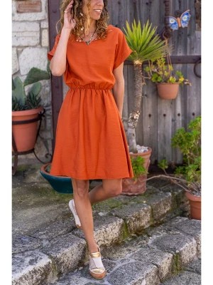 Zdjęcie produktu Gunes Kizi Sukienka w kolorze pomarańczowym rozmiar: 42