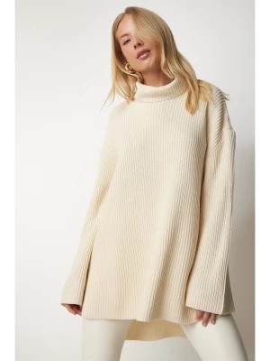 Zdjęcie produktu Happiness Istanbul Sweter w kolorze beżowym rozmiar: onesize