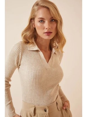 Zdjęcie produktu Happiness Istanbul Sweter w kolorze kremowym rozmiar: S/M