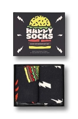 Zdjęcie produktu Happy Socks skarpetki Blast Off Burger Socks 2-pack kolor czarny