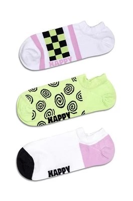 Zdjęcie produktu Happy Socks skarpetki Checked Stripe No Show Socks 3-pack