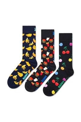 Zdjęcie produktu Happy Socks skarpetki Classic Banana 3-pack kolor czarny