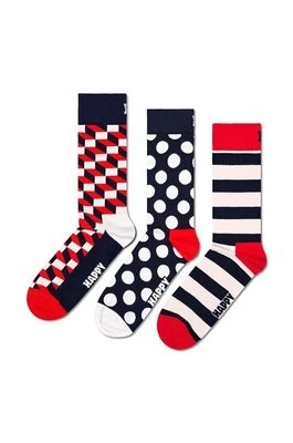 Zdjęcie produktu Happy Socks skarpetki Classic Filled Optic Socks 3-pack