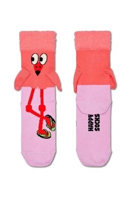 Zdjęcie produktu Happy Socks skarpetki dziecięce Kids Flamingo Sock kolor różowy