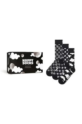 Zdjęcie produktu Happy Socks skarpetki Gift Box Black White 3-pack kolor czarny