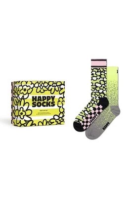 Zdjęcie produktu Happy Socks skarpetki Gift Box Party 2-pack kolor żółty