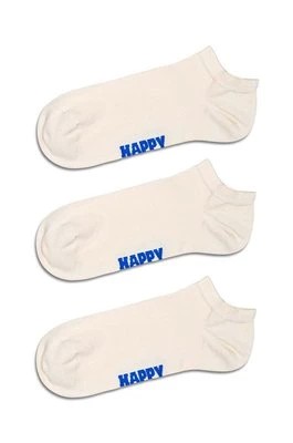 Zdjęcie produktu Happy Socks skarpetki Solid Low 3-pack kolor biały