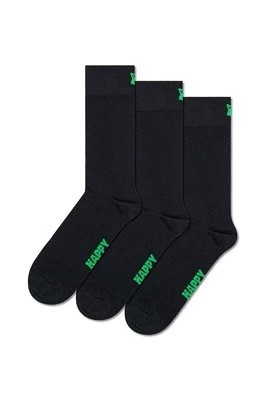 Zdjęcie produktu Happy Socks skarpetki Solid Socks 3-pack kolor czarny