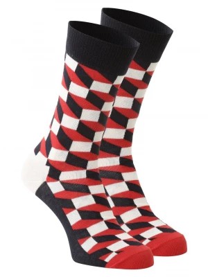Zdjęcie produktu Happy Socks skarpety z drobnej dzianiny Kobiety,Mężczyźni Bawełna wielokolorowy|czerwony|niebieski wzorzysty,