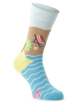 Zdjęcie produktu Happy Socks skarpety z drobnej dzianiny Kobiety,Mężczyźni beżowy|niebieski|wielokolorowy wzorzysty,