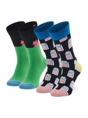Zdjęcie produktu Happy Socks Zestaw 2 par wysokich skarpet dziecięcych KCAT02-9300 Kolorowy