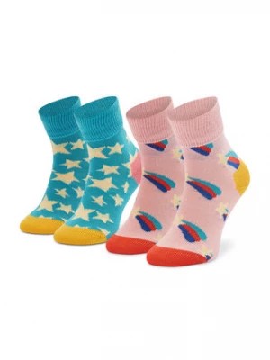 Zdjęcie produktu Happy Socks Zestaw 2 par wysokich skarpet dziecięcych KSST19-6000 Kolorowy