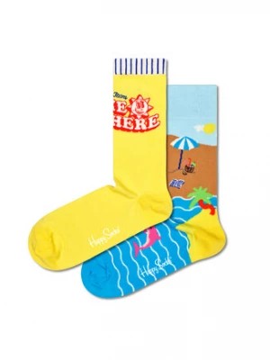 Zdjęcie produktu Happy Socks Zestaw 2 par wysokich skarpet unisex XWYW02-2200 Kolorowy