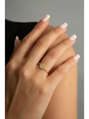 Zdjęcie produktu Heliophilia Pozłacany pierścionek z cyrkoniami rozmiar: onesize