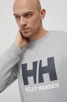 Zdjęcie produktu Helly Hansen bluza bawełniana męska kolor szary gładka 34000-597