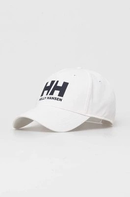 Zdjęcie produktu Helly Hansen czapka z daszkiem kolor beżowy z nadrukiem 67434