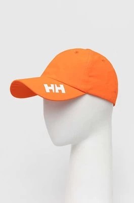 Zdjęcie produktu Helly Hansen czapka z daszkiem kolor pomarańczowy z nadrukiem 67517