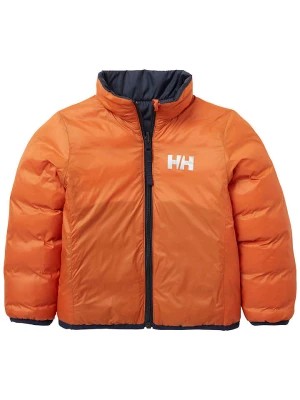 Zdjęcie produktu Helly Hansen Dwustronna kurtka pikowana "Dalen" w kolorze pomarańczowo-granatowym rozmiar: 110