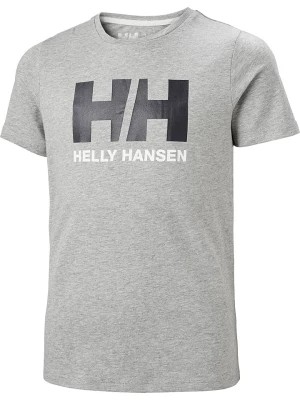 Zdjęcie produktu Helly Hansen Koszulka "Logo" w kolorze szarym rozmiar: 164
