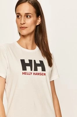 Zdjęcie produktu Helly Hansen T-shirt bawełniany kolor biały 34112-001