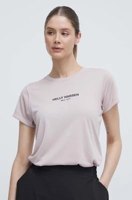 Zdjęcie produktu Helly Hansen t-shirt damski kolor różowy