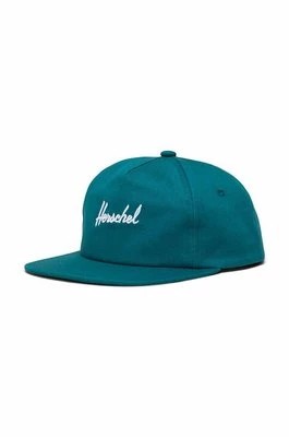 Zdjęcie produktu Herschel czapka z daszkiem 1218-1865-OS Embroidery kolor niebieski z aplikacją