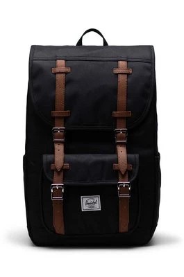 Zdjęcie produktu Herschel plecak 11391-00001-OS Little America Mid Backpack kolor czarny duży wzorzysty