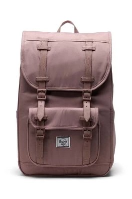 Zdjęcie produktu Herschel plecak Little America Mid Backpack kolor różowy duży gładki