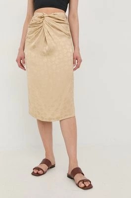 Zdjęcie produktu Herskind spódnica kolor beżowy midi prosta