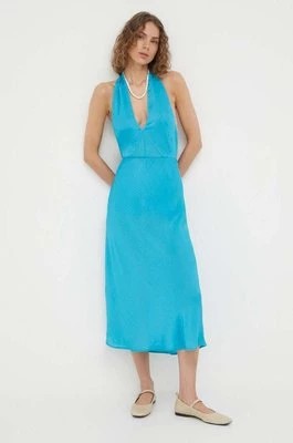 Zdjęcie produktu Herskind spódnica Tween kolor turkusowy midi rozkloszowana