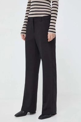 Zdjęcie produktu Herskind spodnie Jackmann damskie kolor czarny proste high waist 5008519