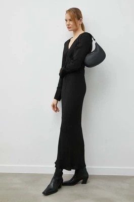 Zdjęcie produktu Herskind sukienka kolor czarny maxi prosta