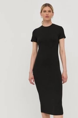 Zdjęcie produktu Herskind sukienka kolor czarny midi prosta